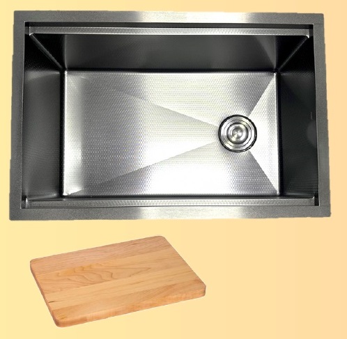 NOBEL Stainless Steel Nano+ Honey Comb Kitchen Sink U-28HC-SS